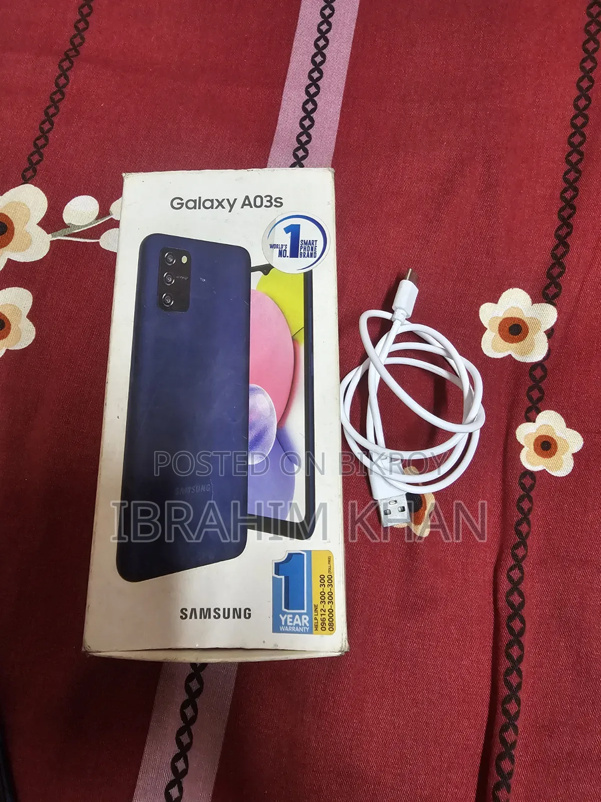 স্যামসাং গ্যালাক্সি এ০৩এস ৬৪ জিবি ব্লু