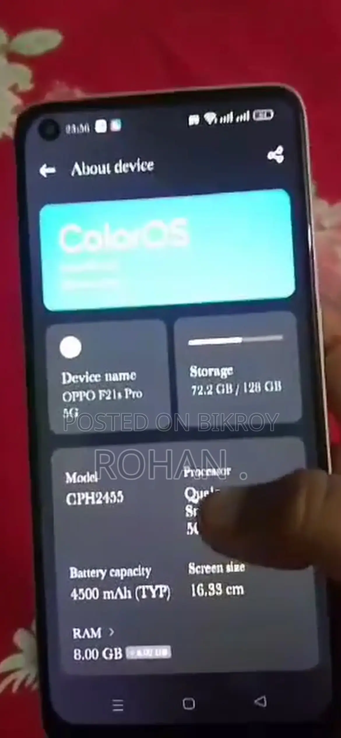 Oppo F21 Pro 128 GB ব্লু