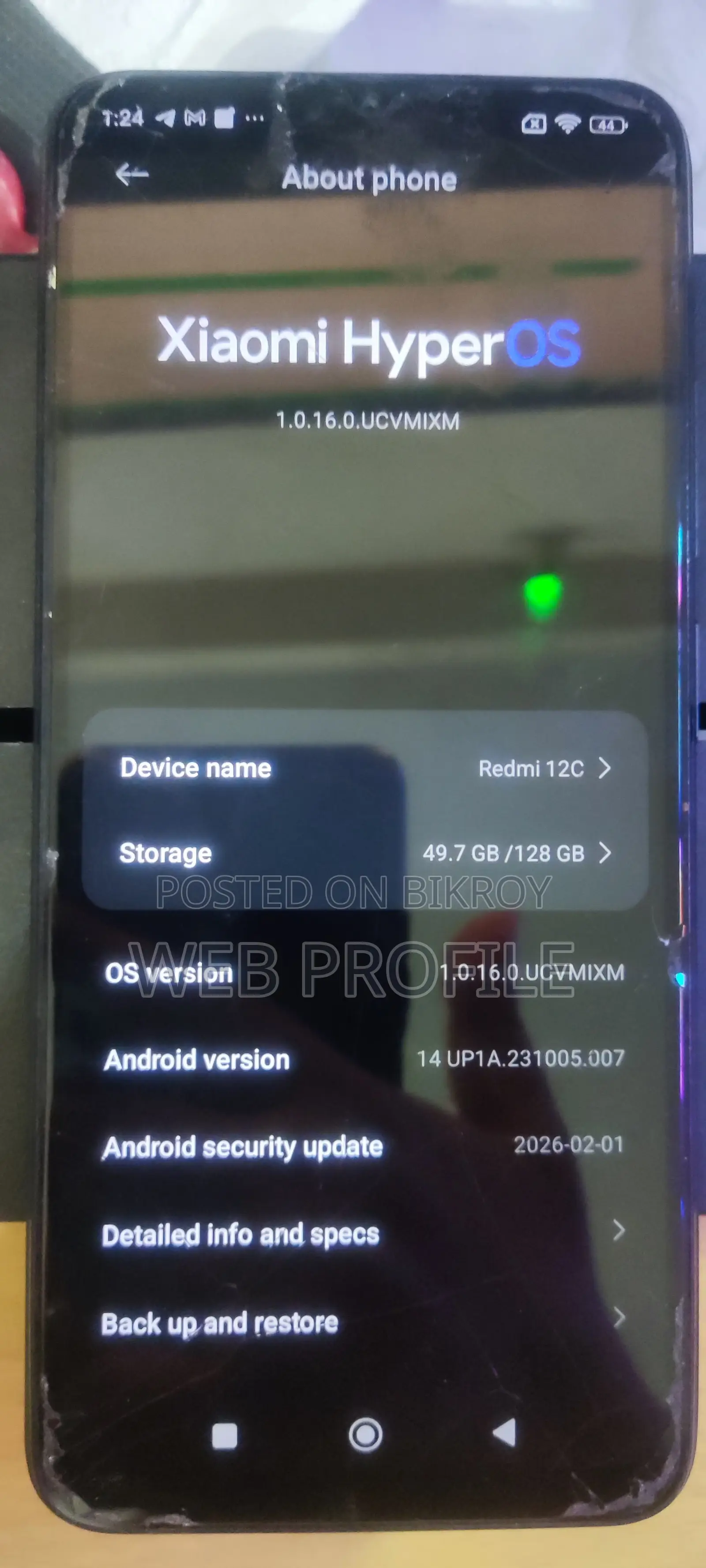 Xiaomi Redmi 12C 128 GB Black