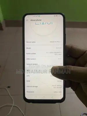 নতুন অনার ৯এক্স প্রো ২৫৬ জিবি নীল