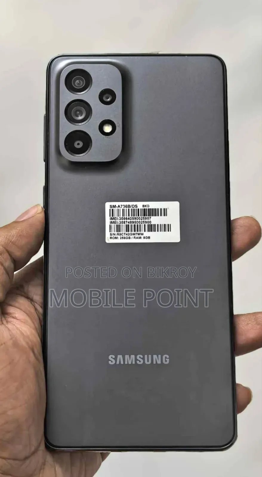 স্যামসাং গ্যালাক্সি এ৭৩ ৫জি ২৫৬ জিবি ব্ল্যাক
