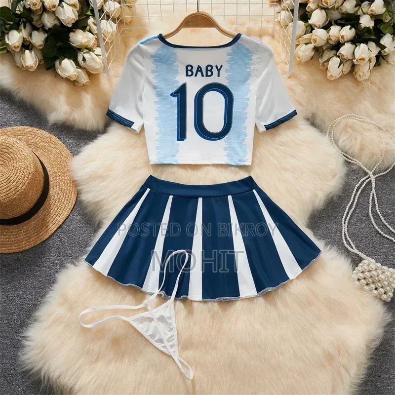 Argentina Jersey Themed Woman Loungewear / Nightwear Set