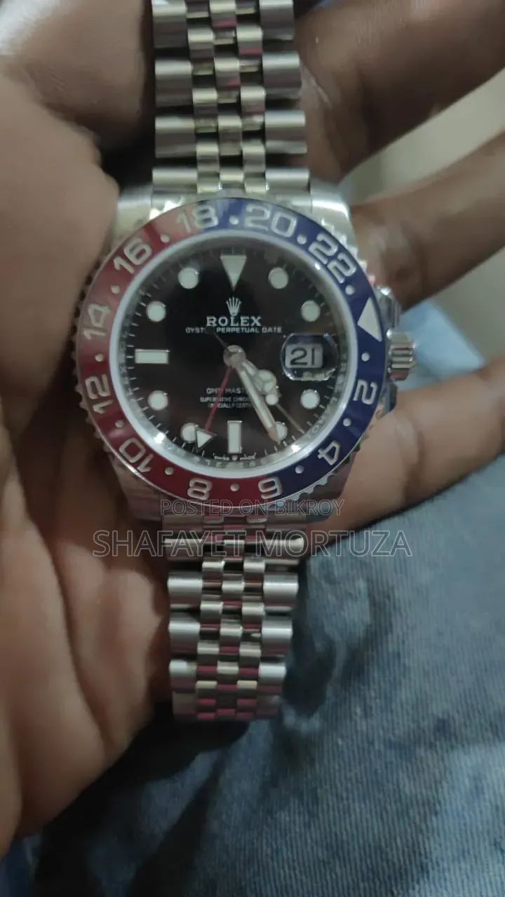 Rolex Gmt-master Ii "Pepsi" With A Jubilee Bracelet (Master Clone)