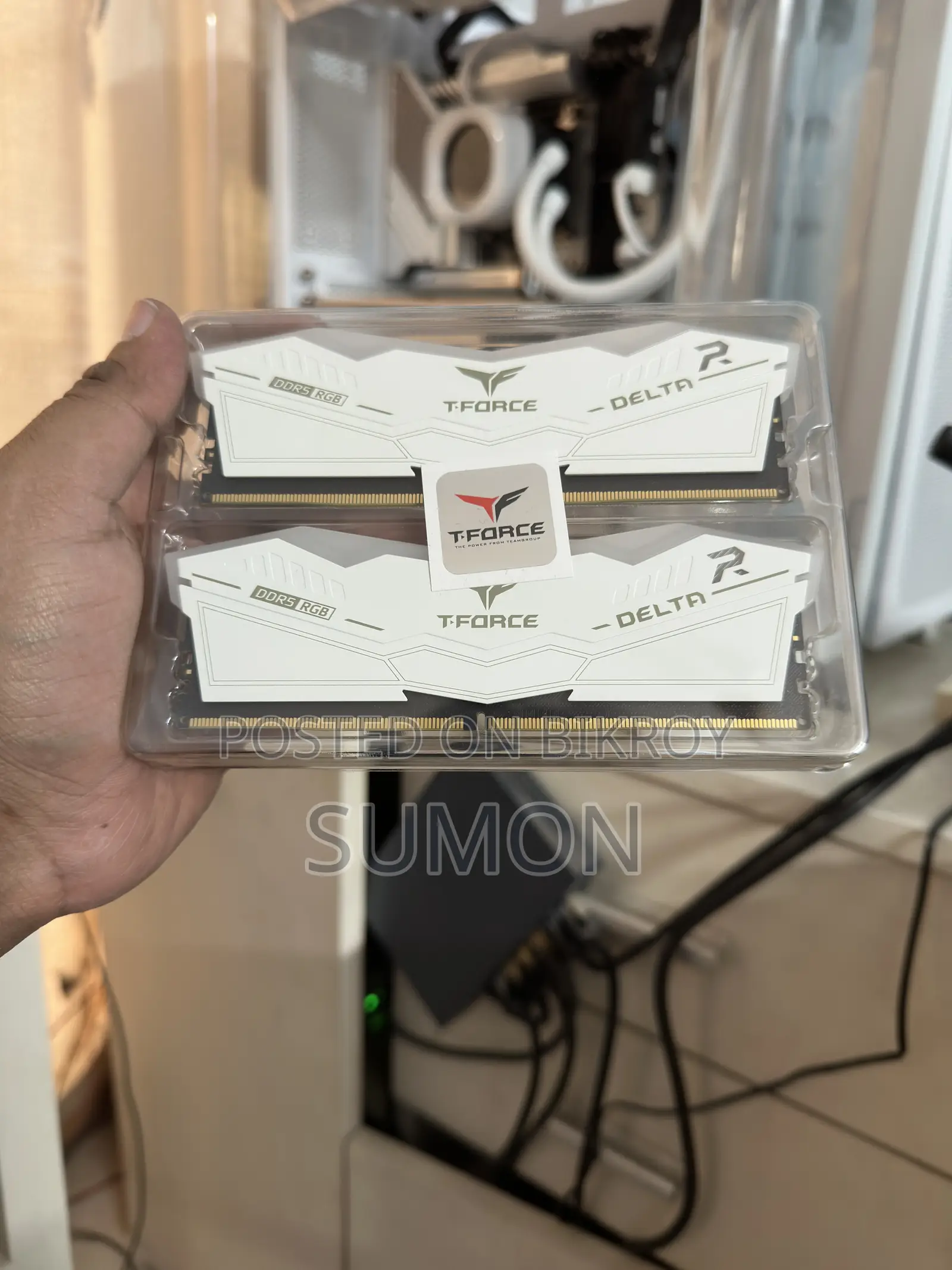 Teamgroup T-Force Ddr5 Ram 8gb × 2, 6000mhz | White | Brand New