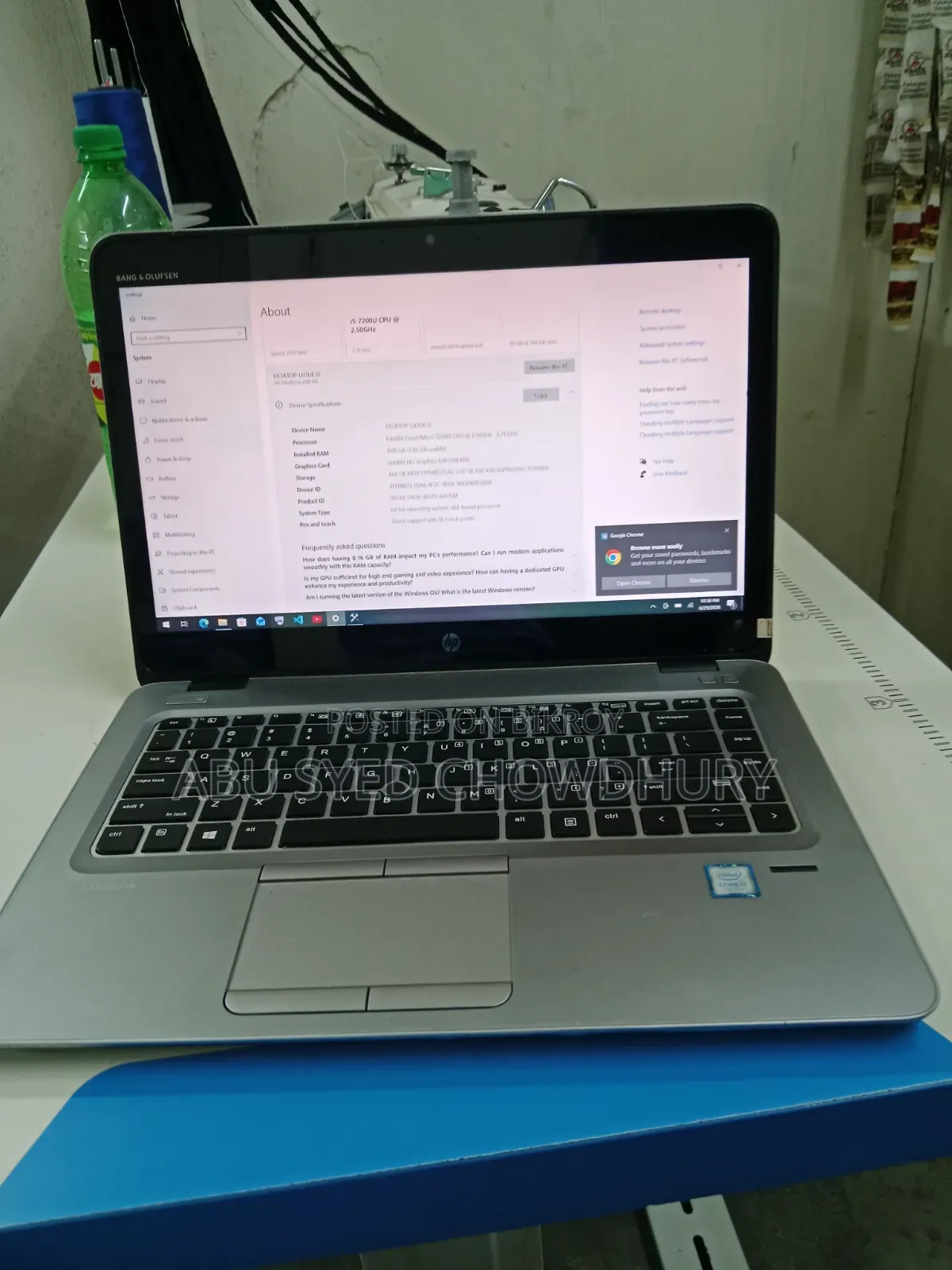 Laptop HP EliteBook 840 G4 8GB Intel Core i5 HDD+SSD 512GB