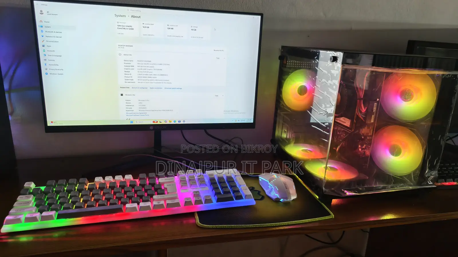 Desktop Computer 16GB AMD Ryzen 5 SSD 128GB