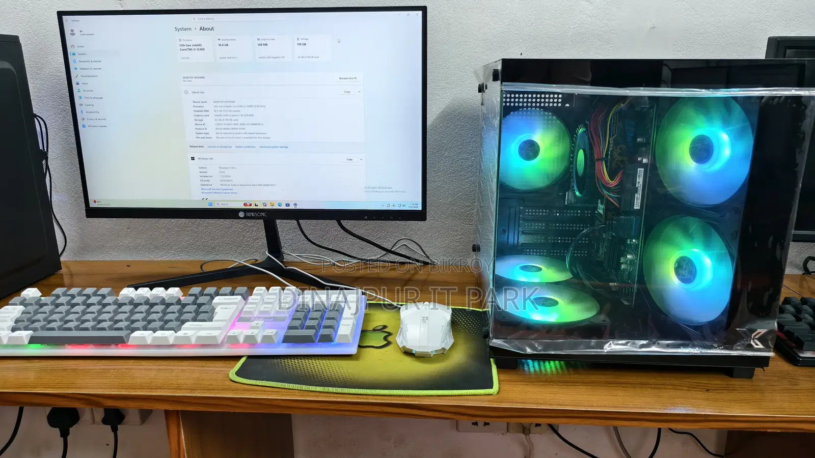 Desktop Computer 16GB AMD Ryzen 5 SSD 128GB