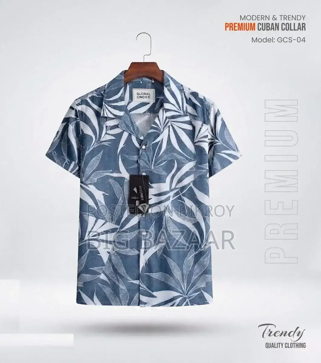 Premium Short Sleeve Cuban Collar Shirt