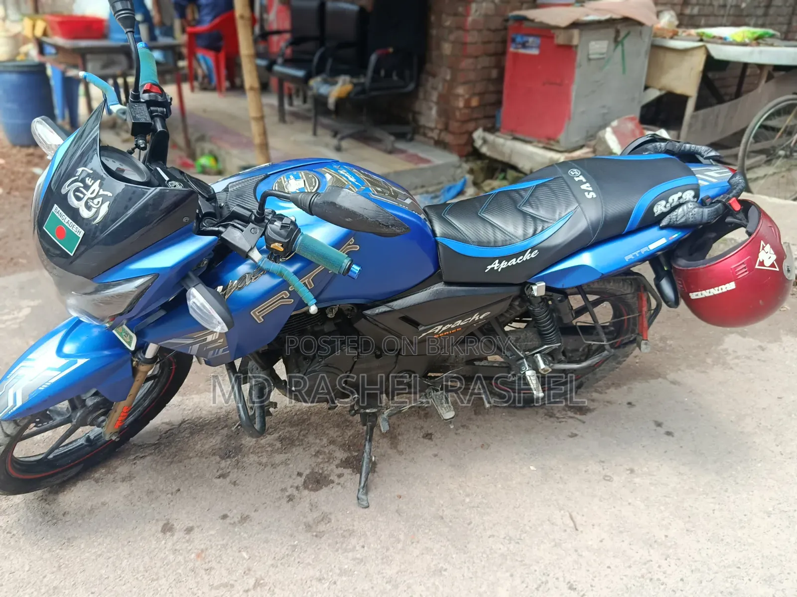 TVS Apache RTR 160 2V 2018 Blue