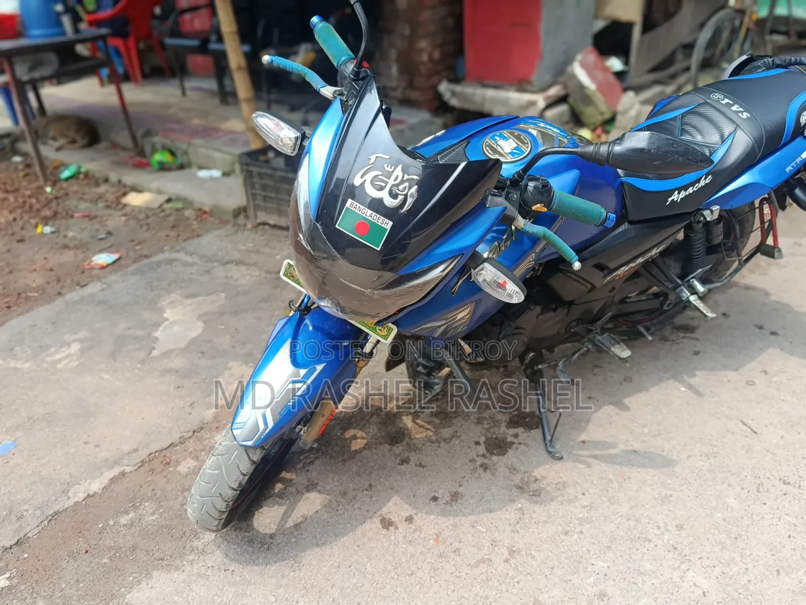 TVS Apache RTR 160 2V 2018 Blue