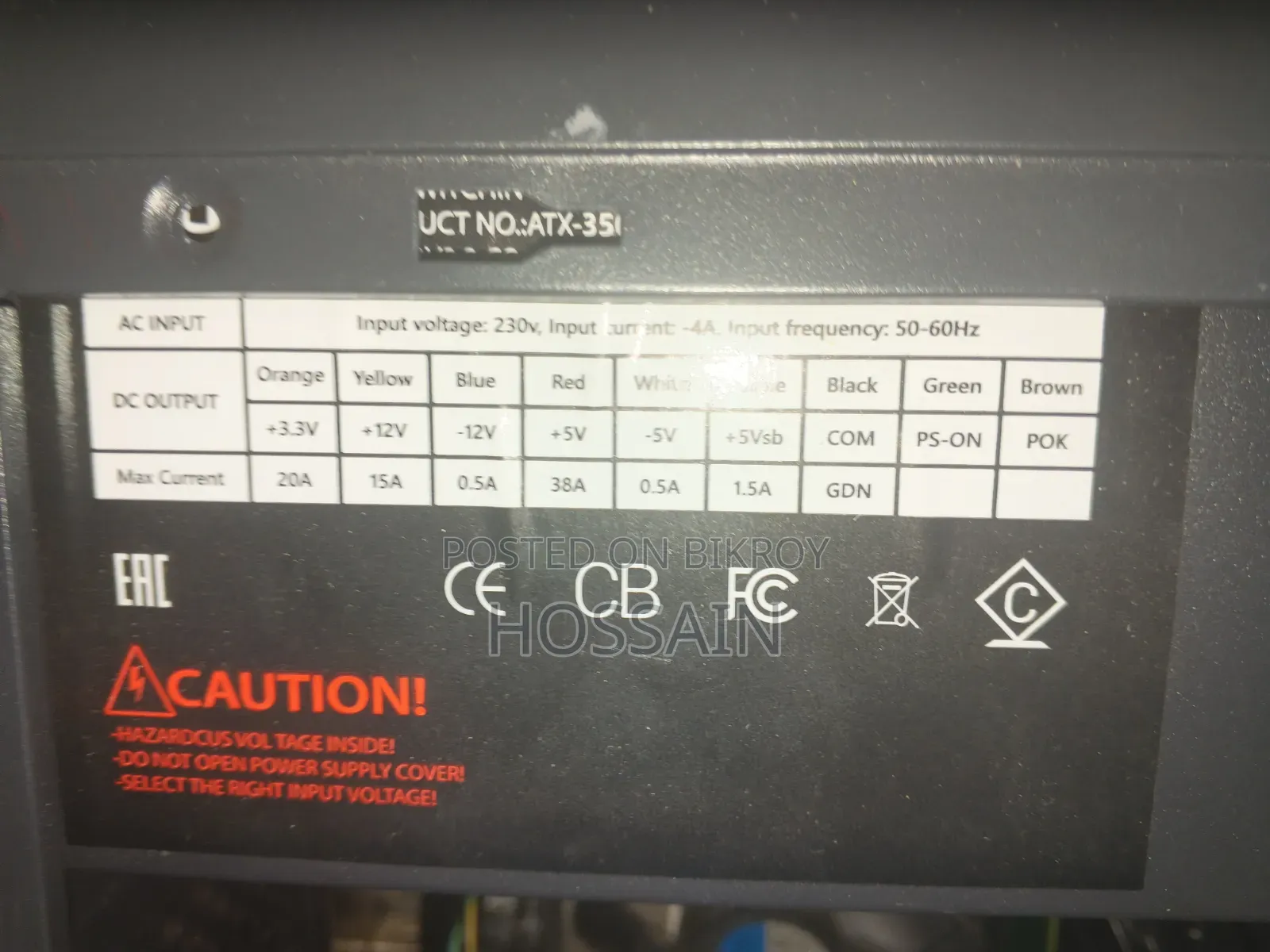Desktop Computer 4GB Intel Core I3 SSD 128GB