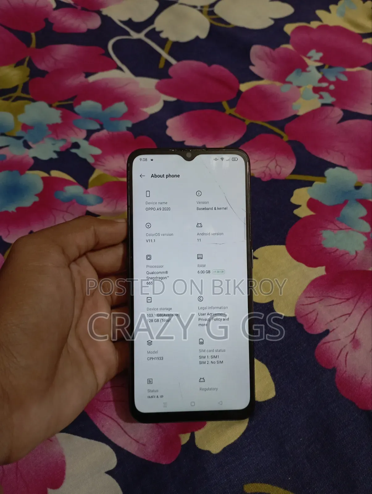 Oppo A9 128 GB Orange