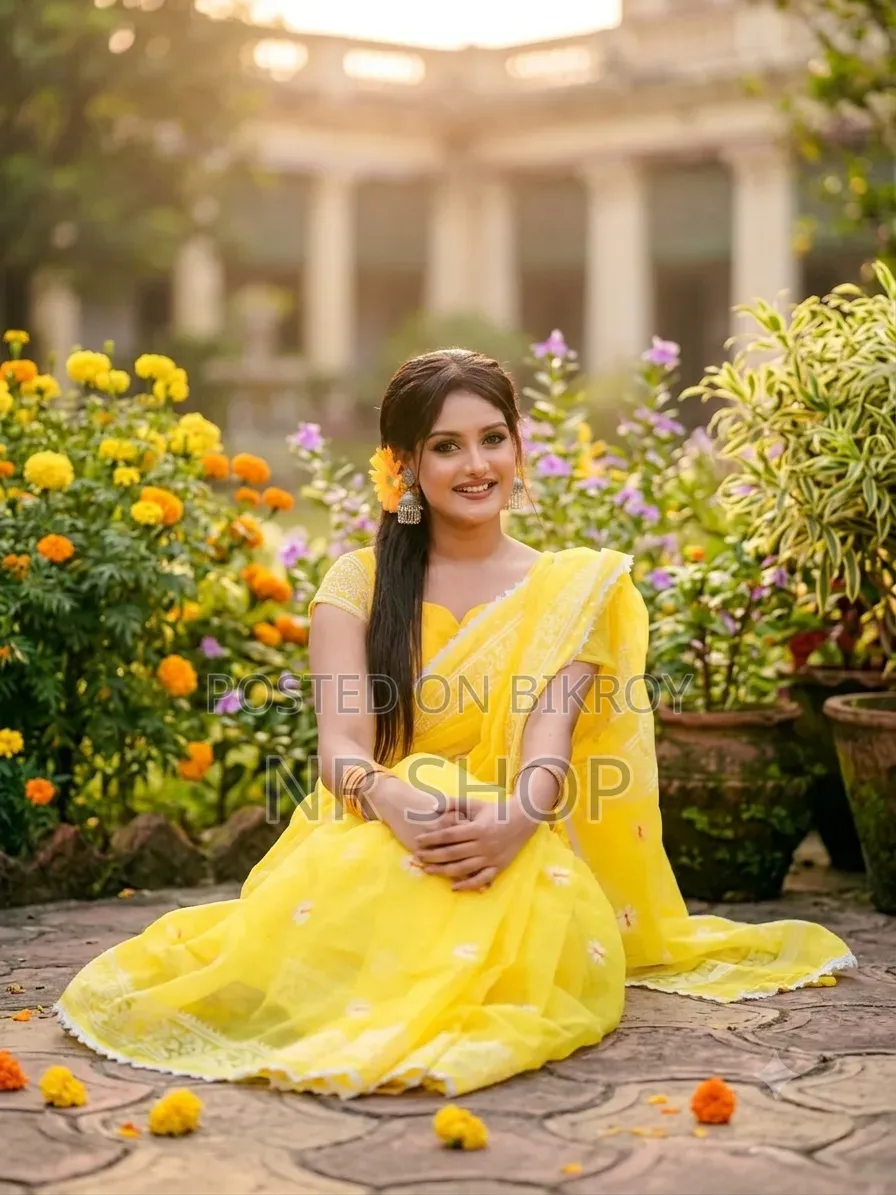 Premium Half Silk Lace Work Saree