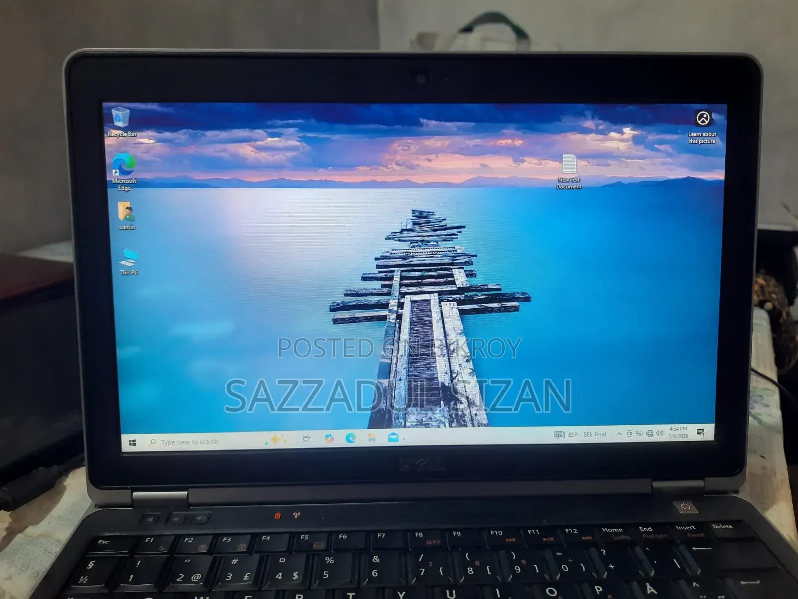 ল্যাপটপ ডেল ইন্সপিরন ১৪ ৪জিবি ইন্টেল কোর আই৫ এইচডিডি+এসএসডি ১২৮জিবি