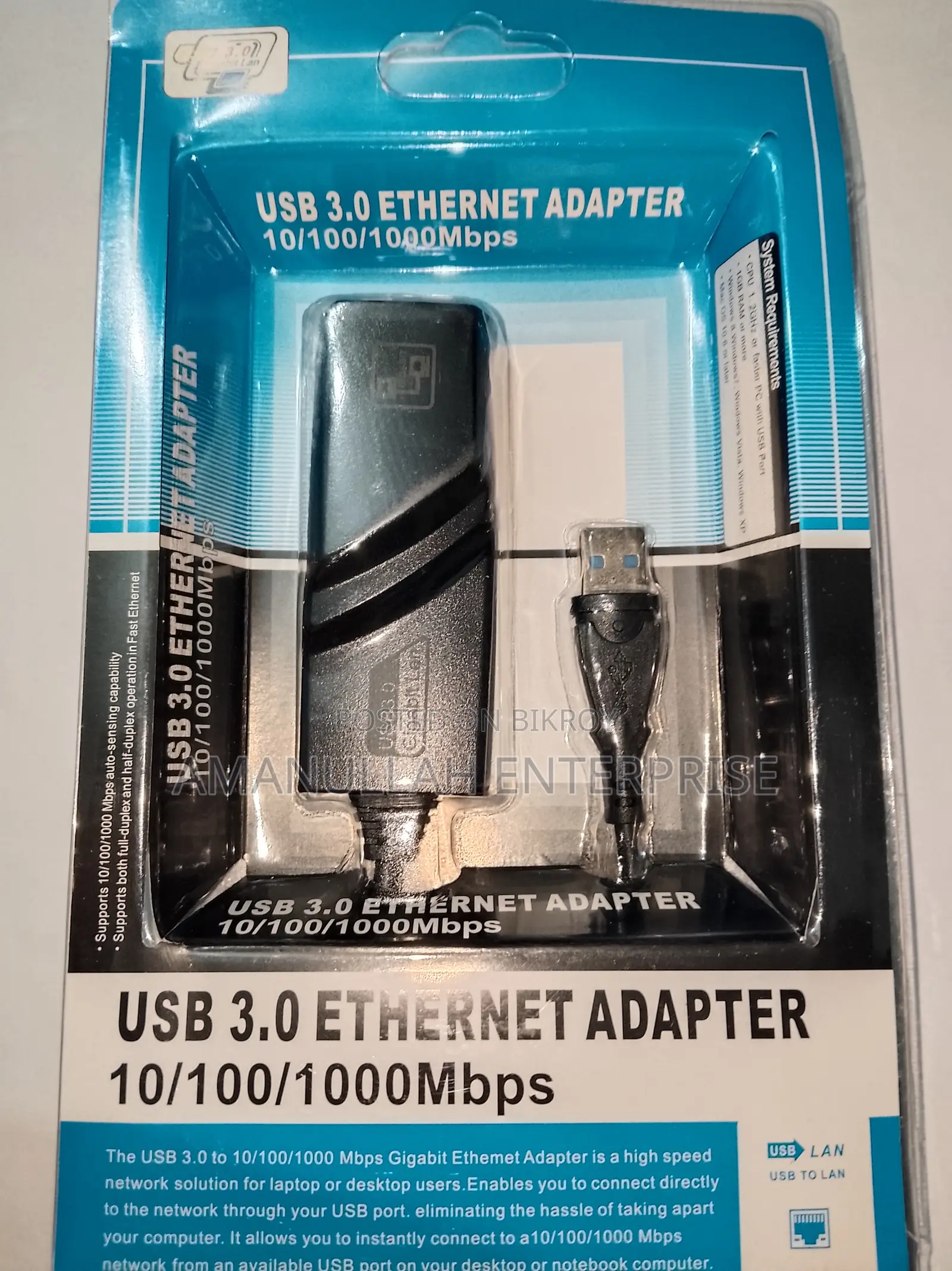 Usb 3.0 to Gigabit Ethernet Adapter | 1000mbps Rj45 Lan Card