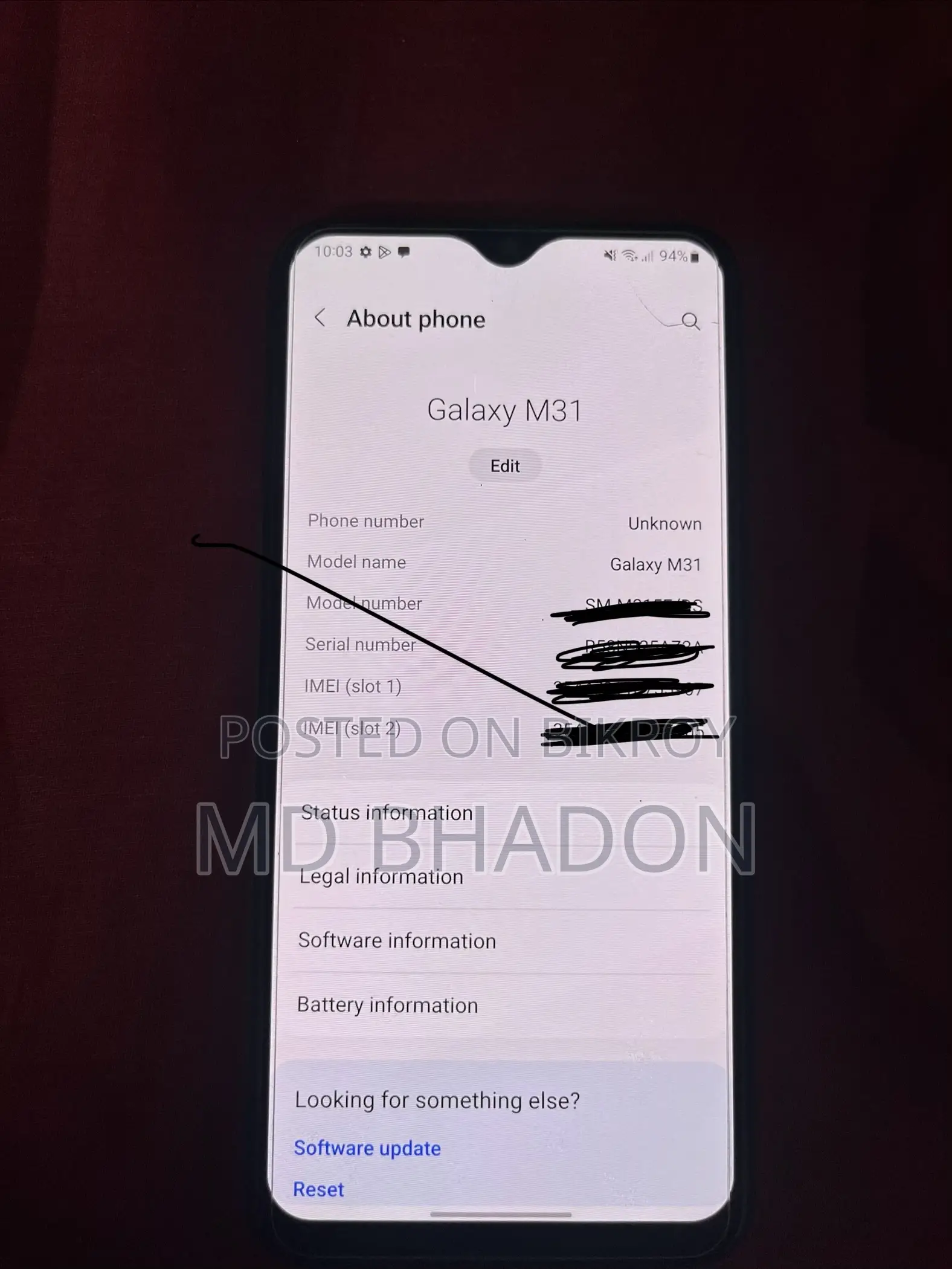 New Samsung Galaxy M31 128 GB Black