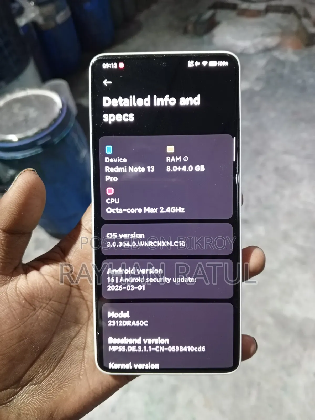 Xiaomi Redmi Note 13 Pro 5G 256 GB White