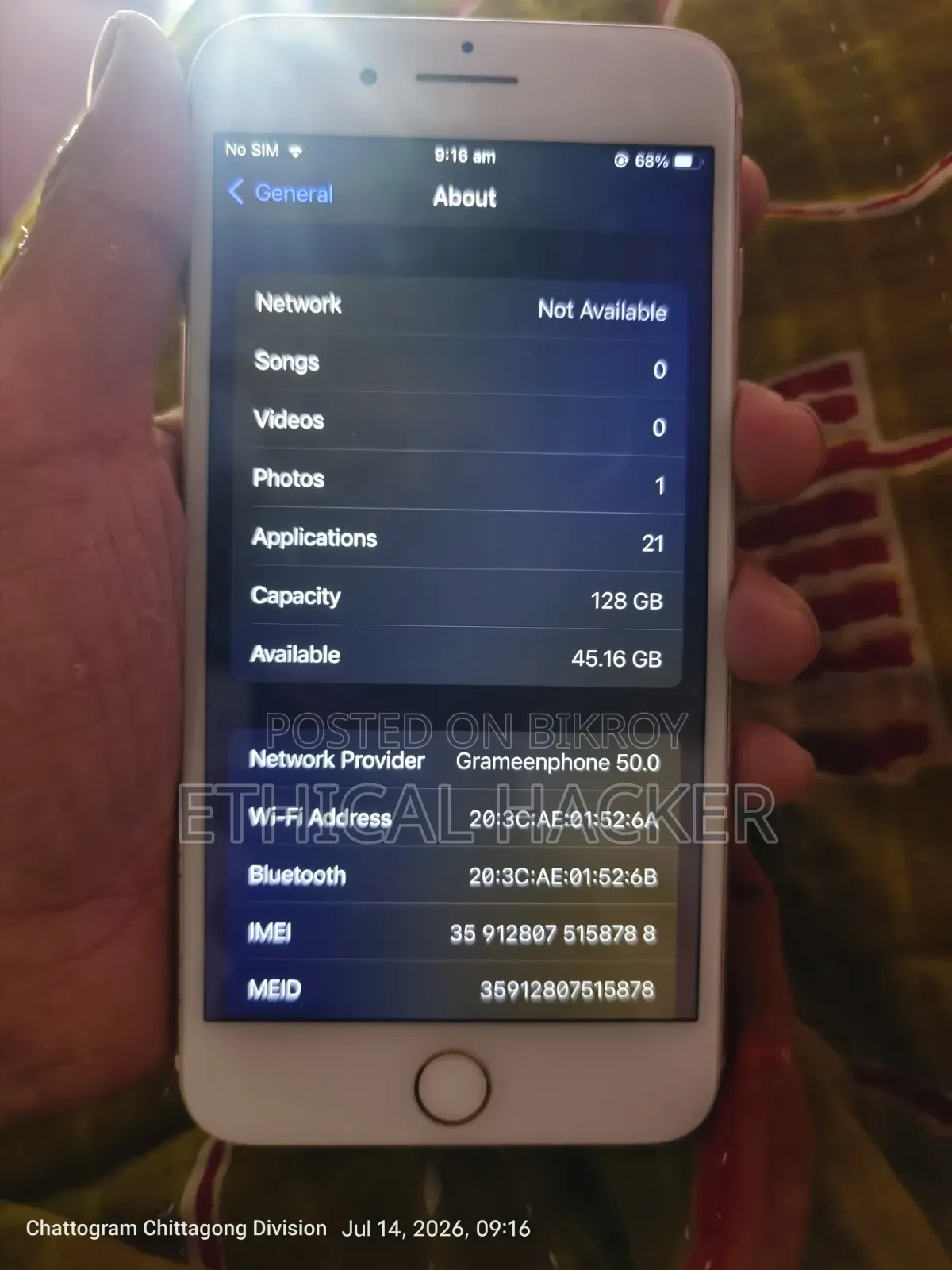 Apple iPhone 7 Plus 128 GB Rose Gold