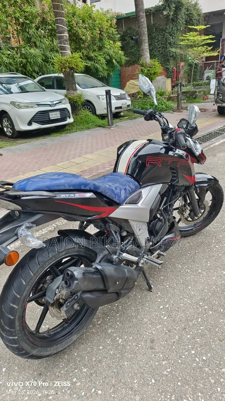 New TVS Apache RTR 160 4V 2022 Black