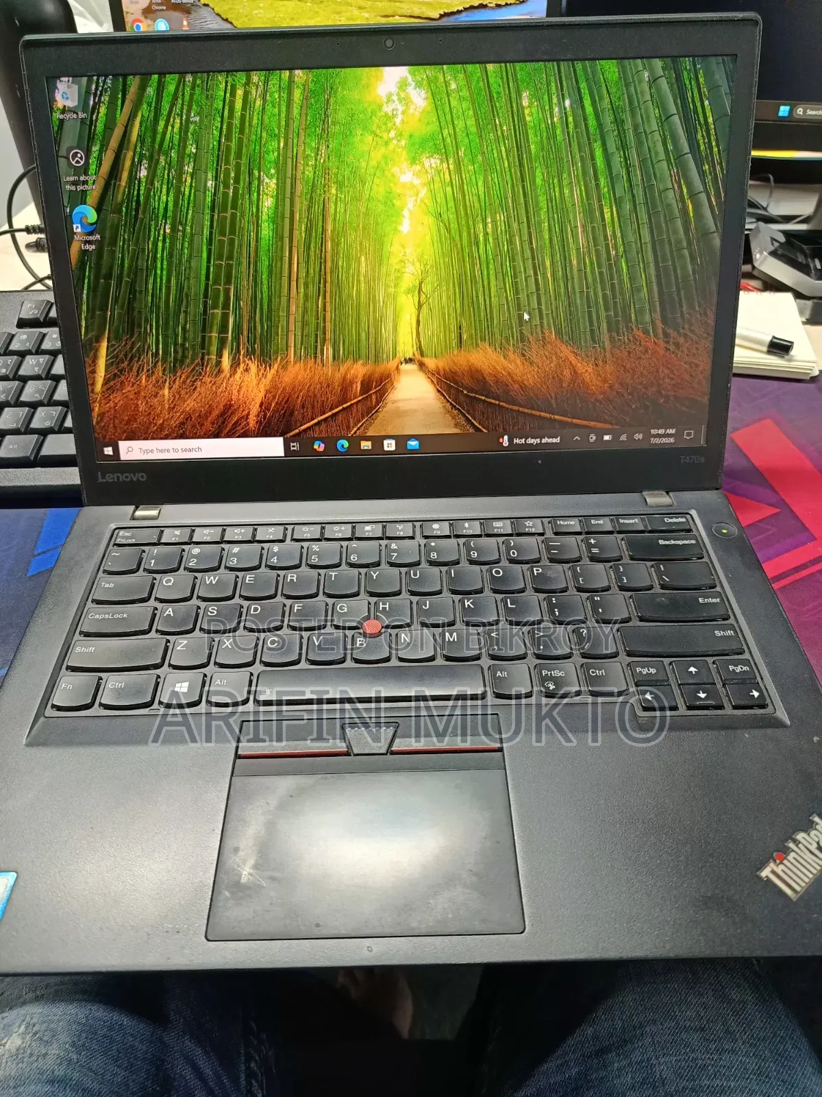 Laptop Lenovo ThinkPad T470 16GB Intel Core I5 SSD 256GB