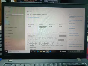 Laptop Lenovo ThinkPad T470 16GB Intel Core I5 SSD 256GB