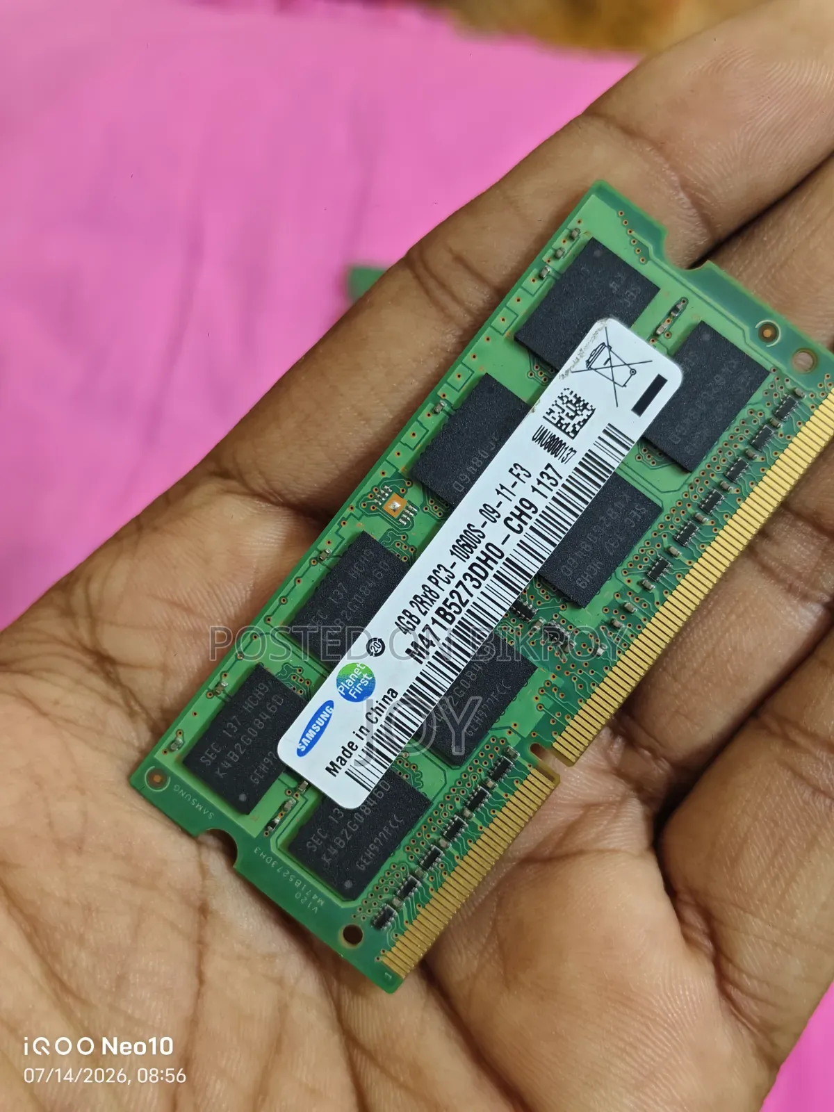 Laptop RAM 4GB DDR3L