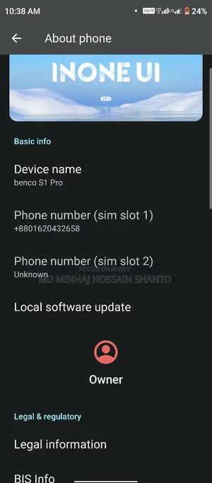 Benco S1 Pro 256 GB Blue