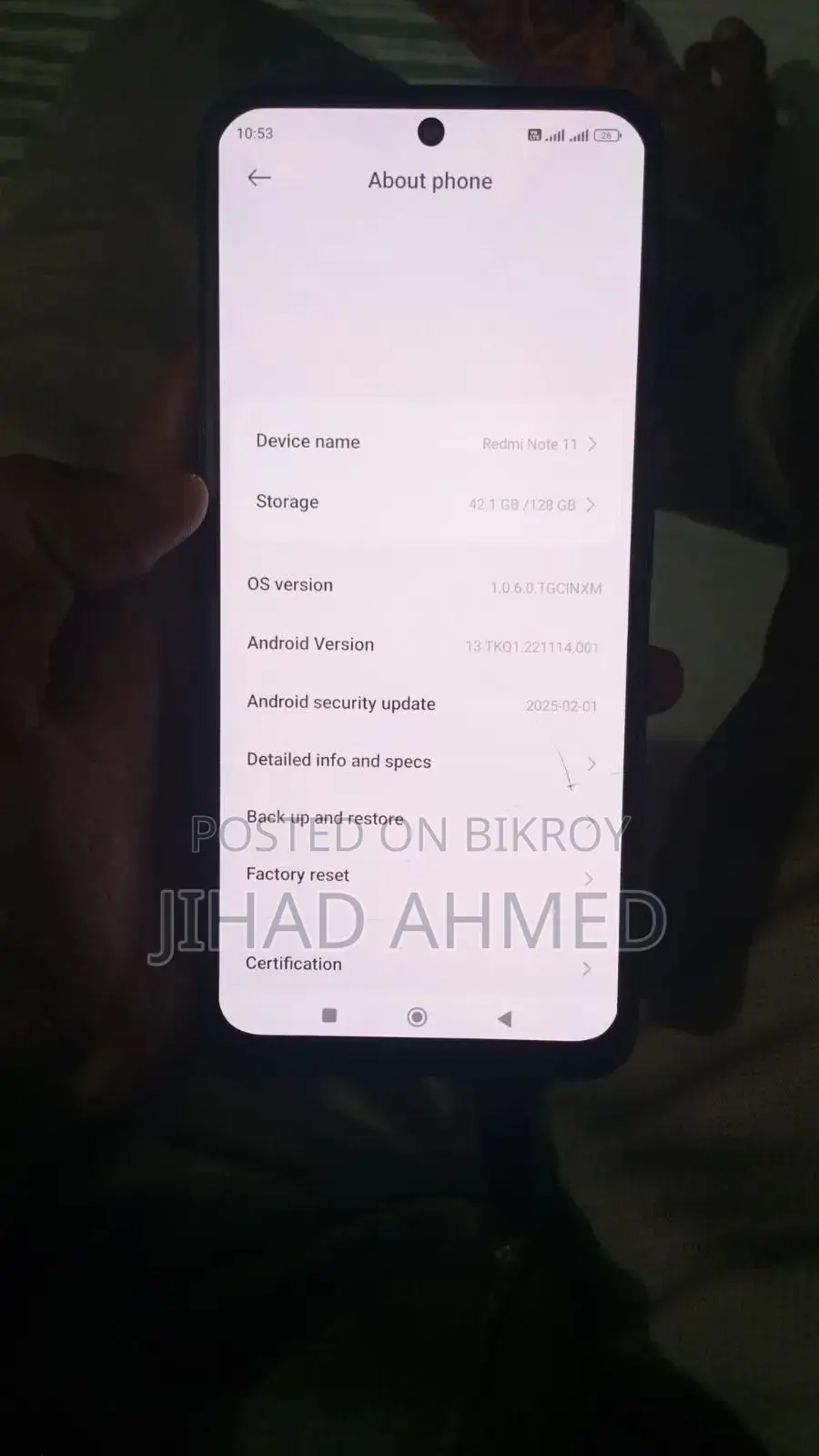 Xiaomi Redmi Note 11 128 GB Red