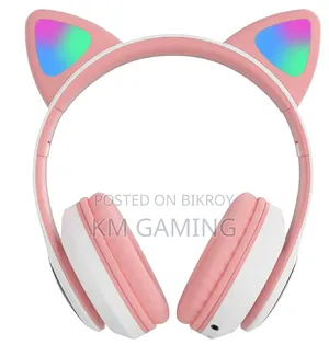 Stn-28 Wireless Headphones Cat Ear 5.0 Bluetooth Earphone Led Glowing