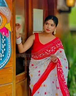 Baishakhi Half Silk Block Print Saree