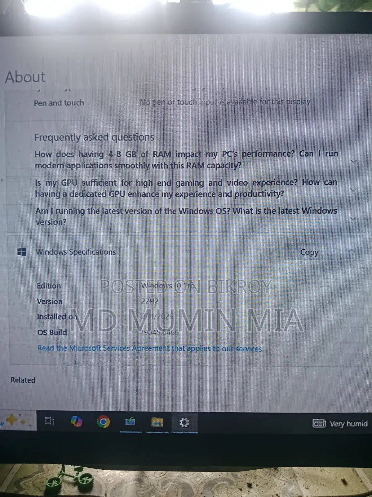 Desktop Computer 8GB AMD Ryzen 5 Hard Disk Drive 500GB