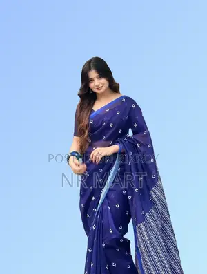 Elegant Chanderi Silk Saree (with blouse piece)