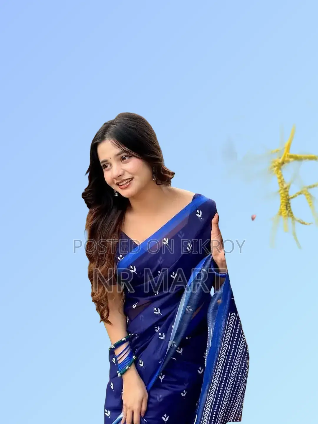 Elegant Chanderi Silk Saree (with blouse piece)