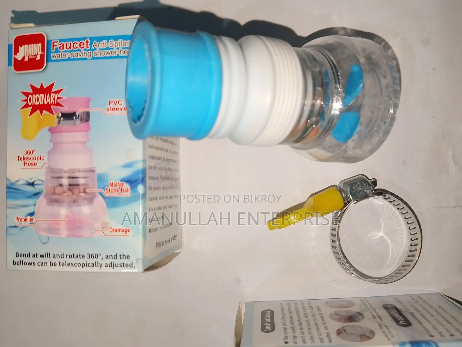 360° Anti-Splash Faucet Extender | Water-Saving Filter Head