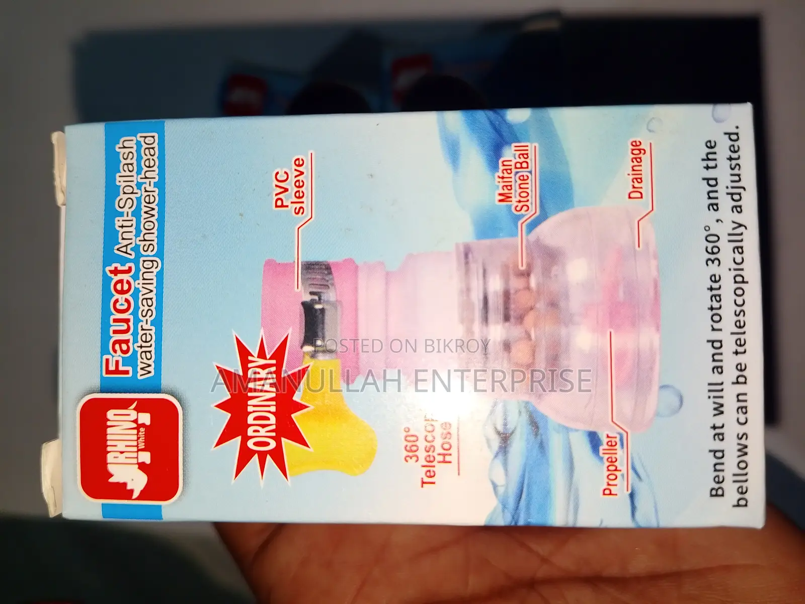 360° Anti-Splash Faucet Extender | Water-Saving Filter Head