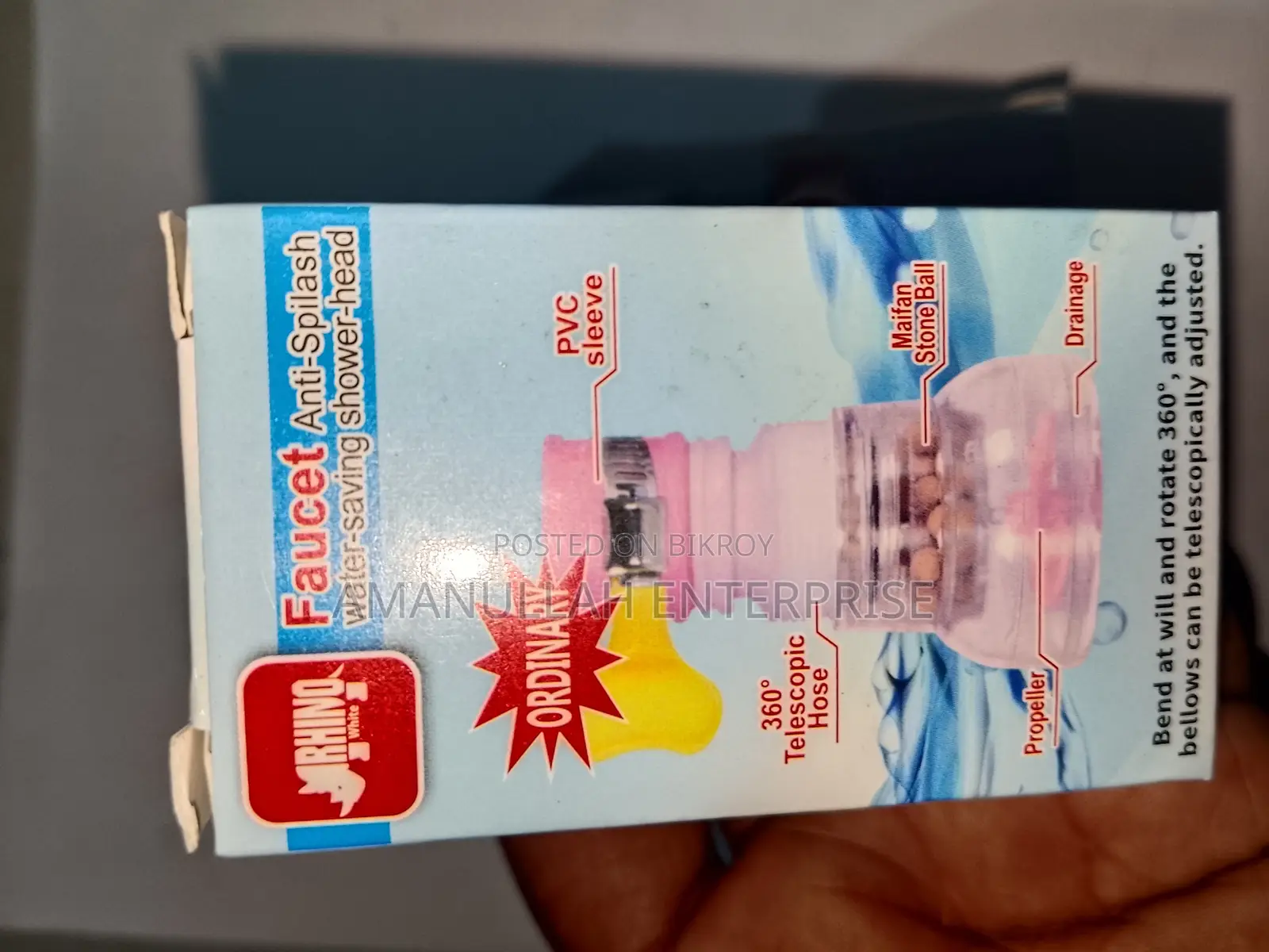 360° Anti-Splash Faucet Extender | Water-Saving Filter Head