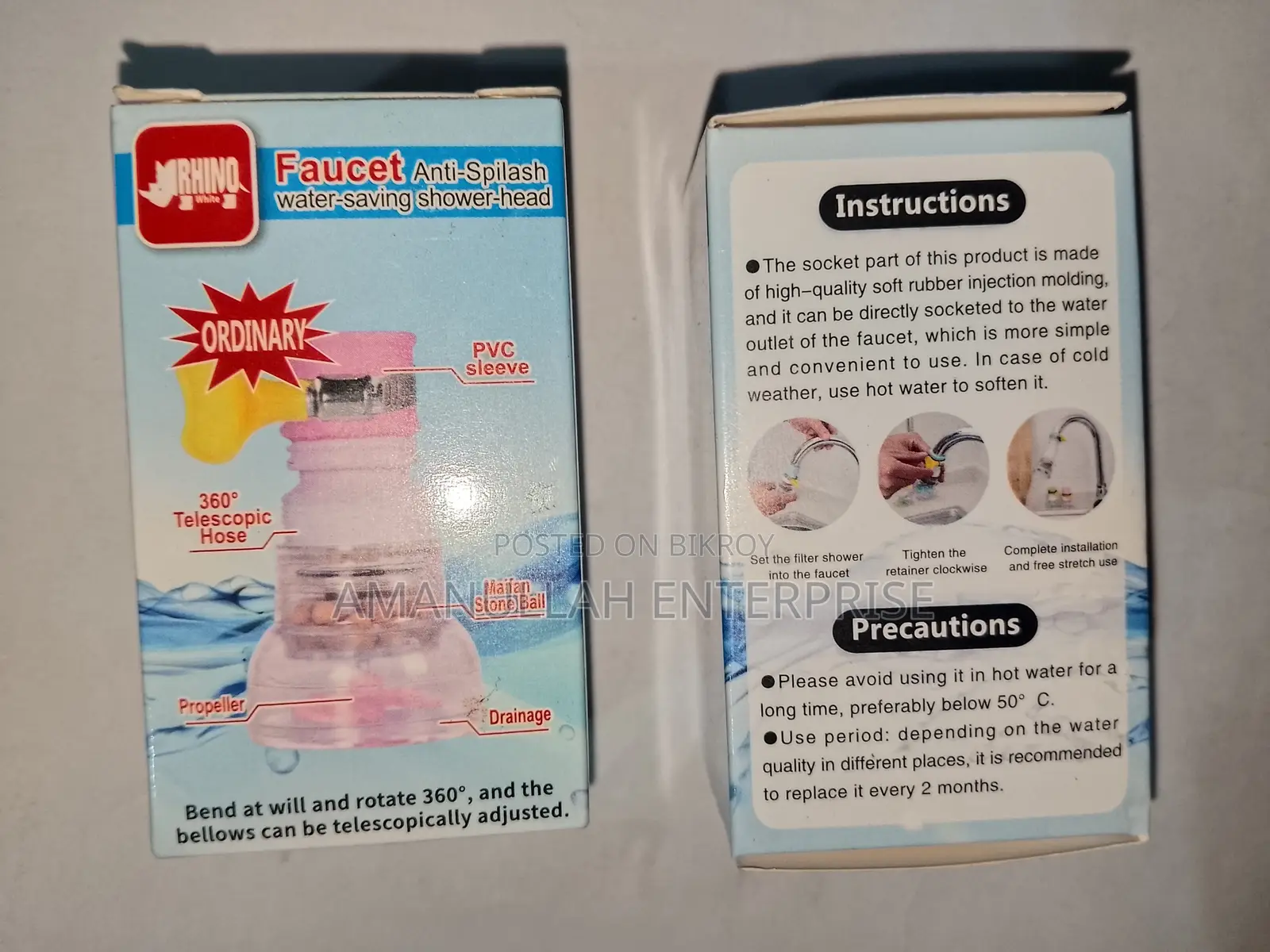 360° Anti-Splash Faucet Extender | Water-Saving Filter Head