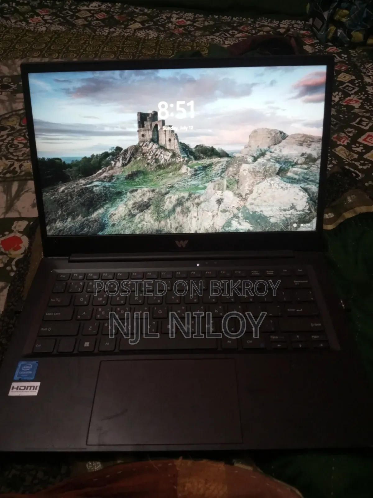 Laptop 8GB Intel HDD+SSD 256GB