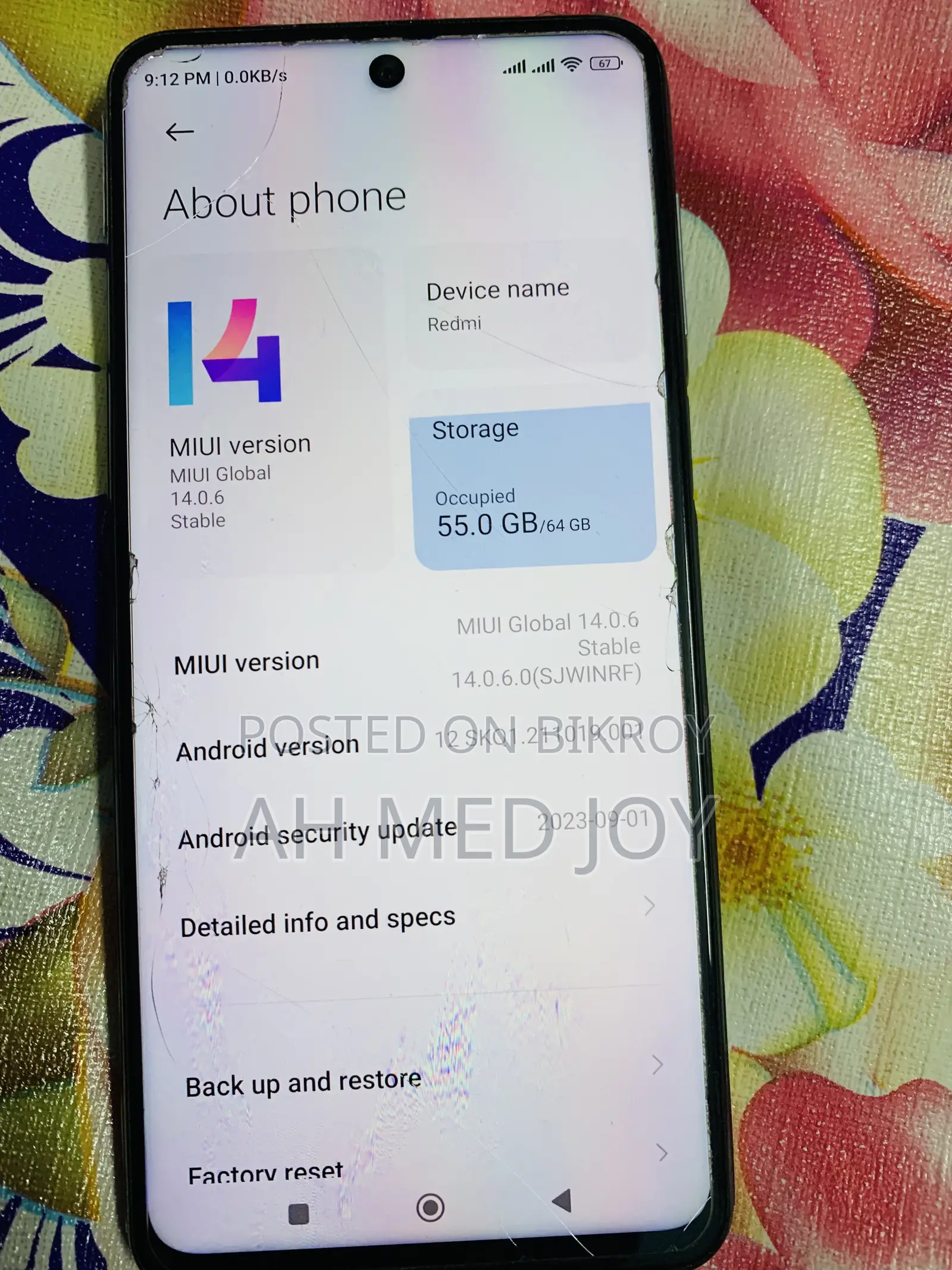 Xiaomi Redmi Note 9 Pro 64 GB