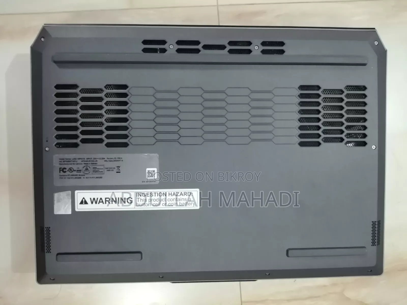 Laptop Lenovo LOQ 15IRH8 16GB Intel Core I7 SSD 512GB