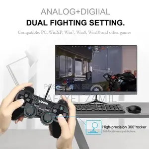 Ucom 704 PC Dual Vibration Wired Game Controller
