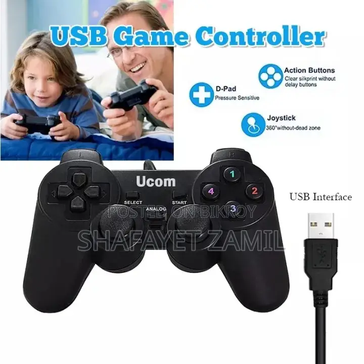 Ucom 704 PC Dual Vibration Wired Game Controller