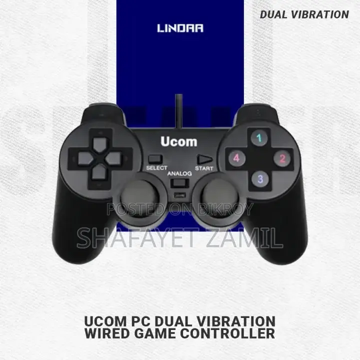 Ucom 704 PC Dual Vibration Wired Game Controller