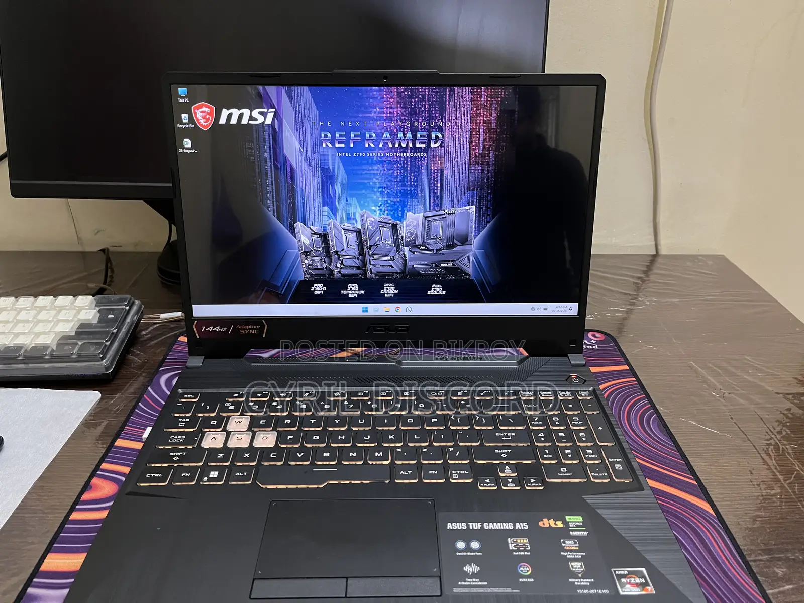 Laptop Asus TUF Gaming A15 8GB AMD Ryzen 7 SSD 512GB