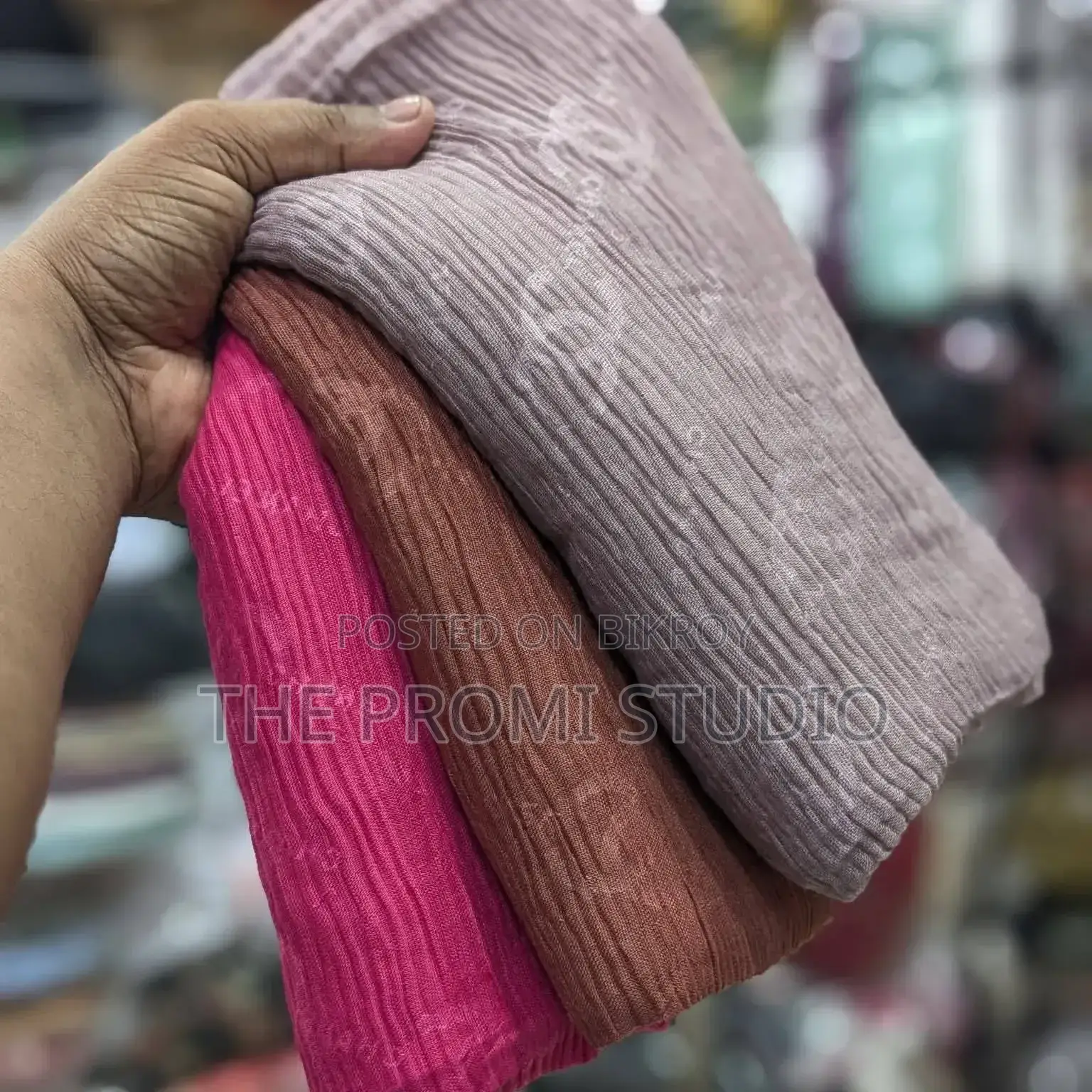Premium Crinkle Fabric Full Coverage Hijab