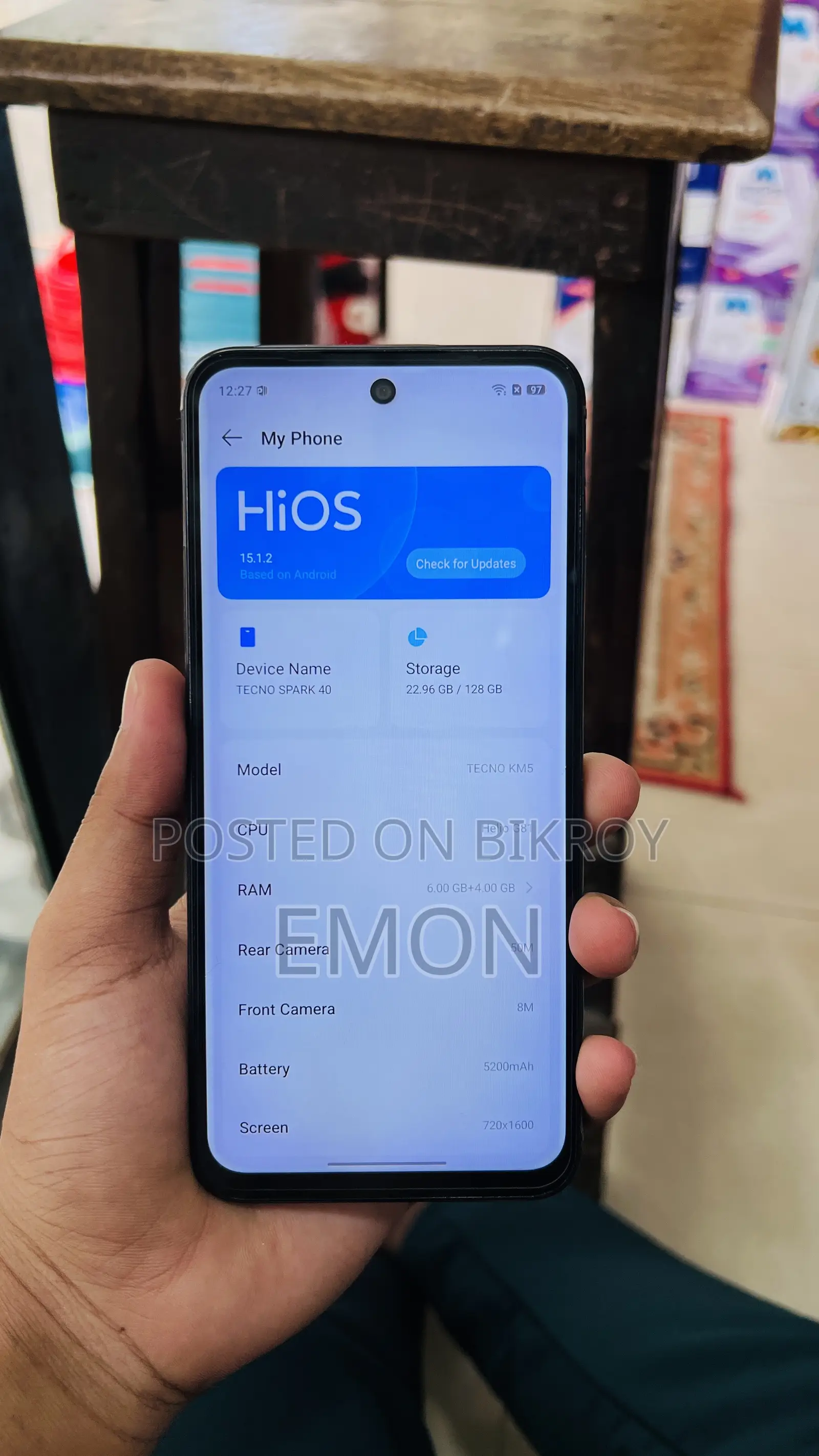 Tecno Spark 40 128 GB Black