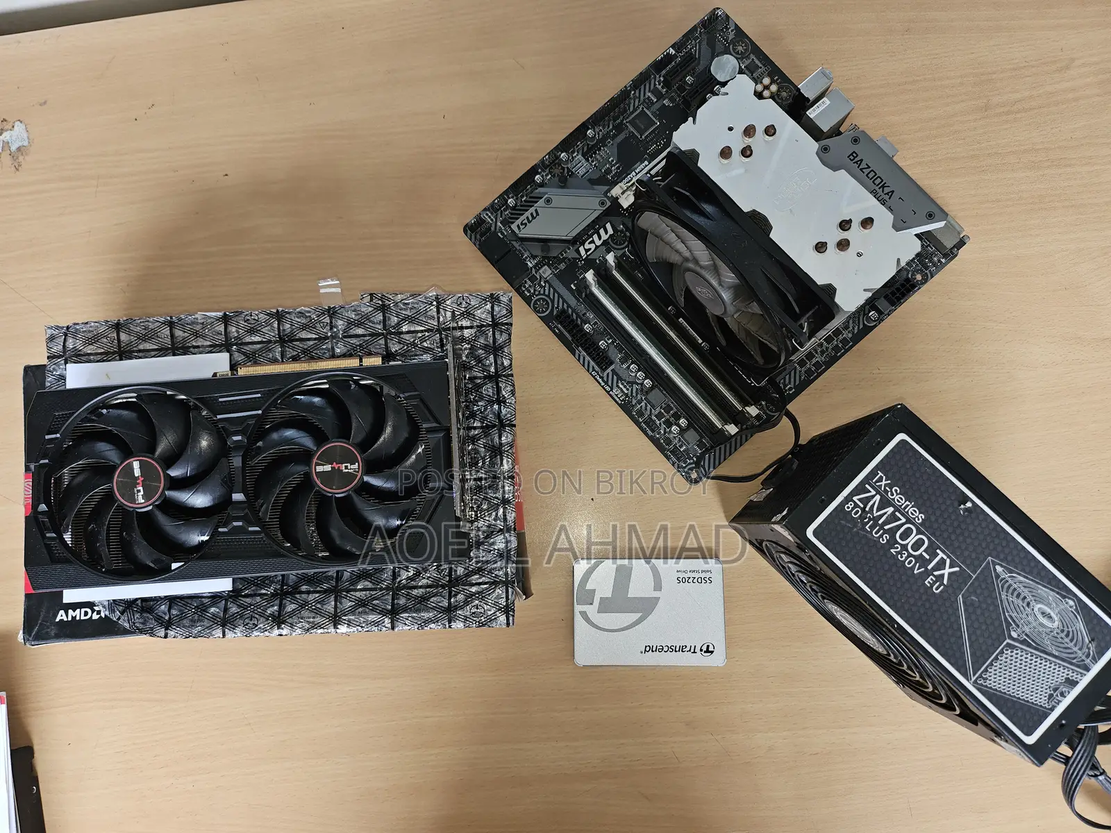 B450M Motherboard, Ryzen 5 2600, 16GB RAM, 8GB GPU and 700 Watt 80+ PSU