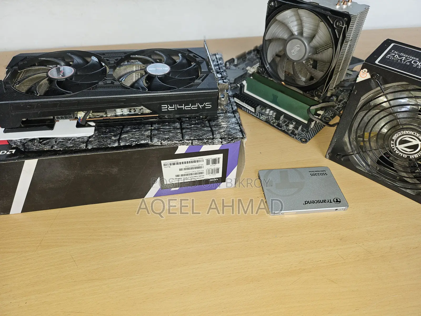 B450M Motherboard, Ryzen 5 2600, 16GB RAM, 8GB GPU and 700 Watt 80+ PSU