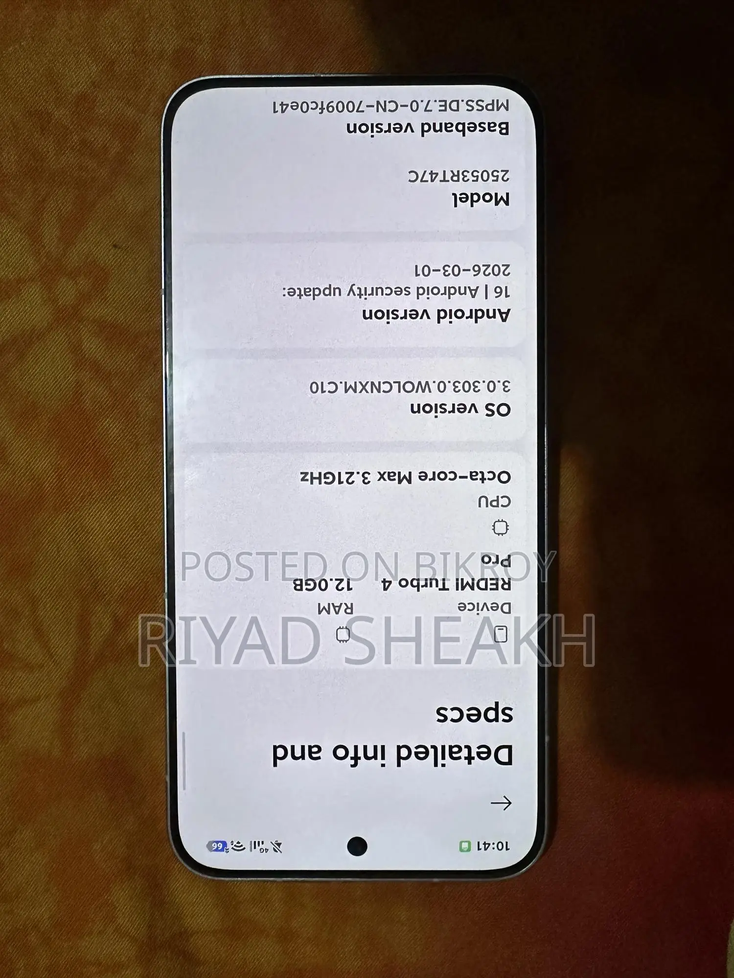 Xiaomi Redmi Turbo 4 Pro 256 GB White
