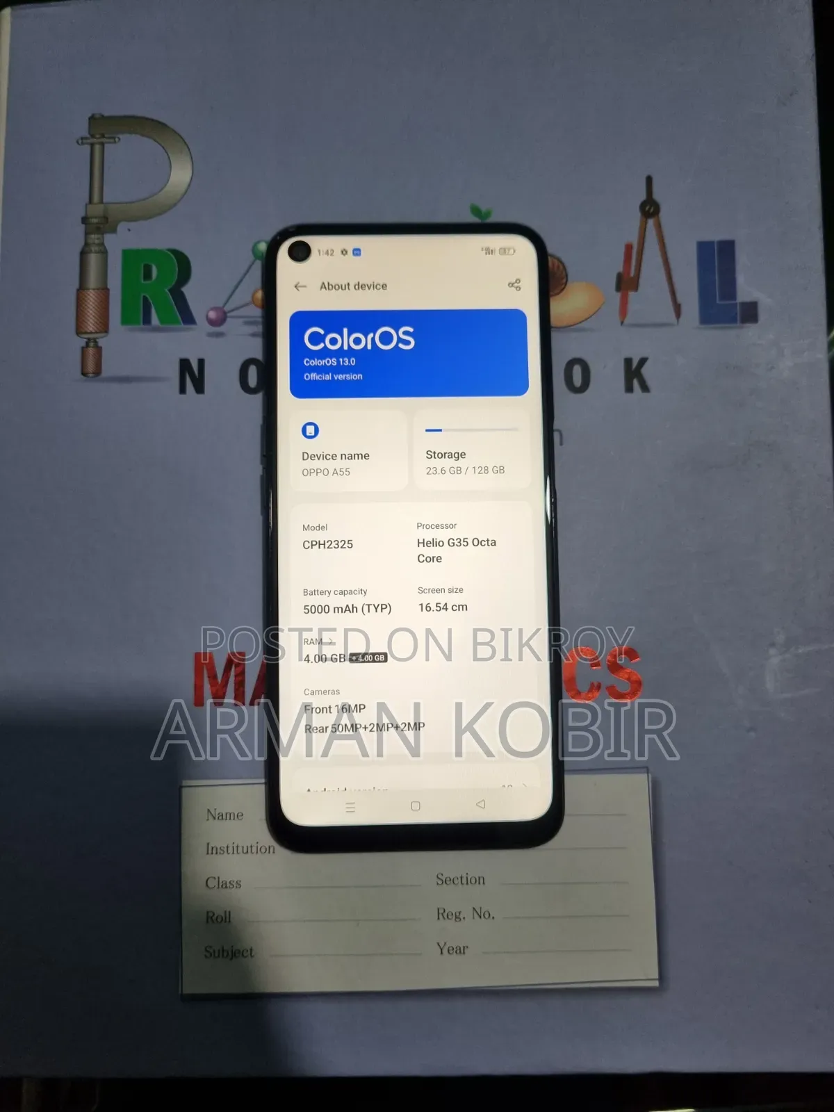 Oppo A55 128 GB Black